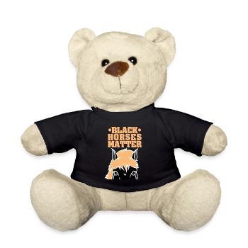 Black Horses Matter - Teddy Bear - black - Front