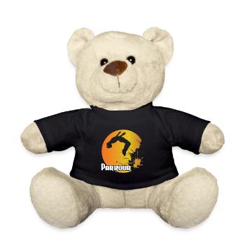 Parkour backflip - Teddy Bear - black - Front