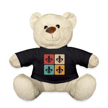Vintage Mardi Gras - Teddy - Schwarz - Vorne