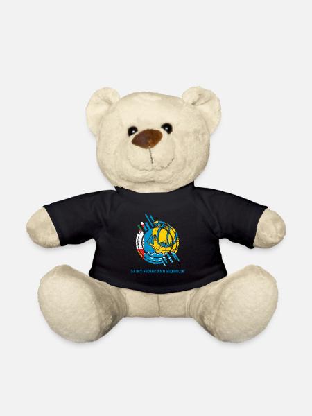 Saint Pierre et Miquelon rond signe pays couleur - Nounours - noir