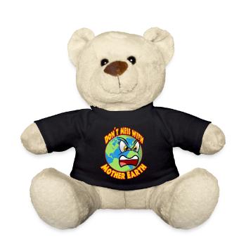Climate Planet B Climate Protection Greta - Teddy Bear - black - Front