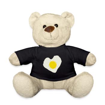 Spiegelei Herz - Teddy - Schwarz - Vorne