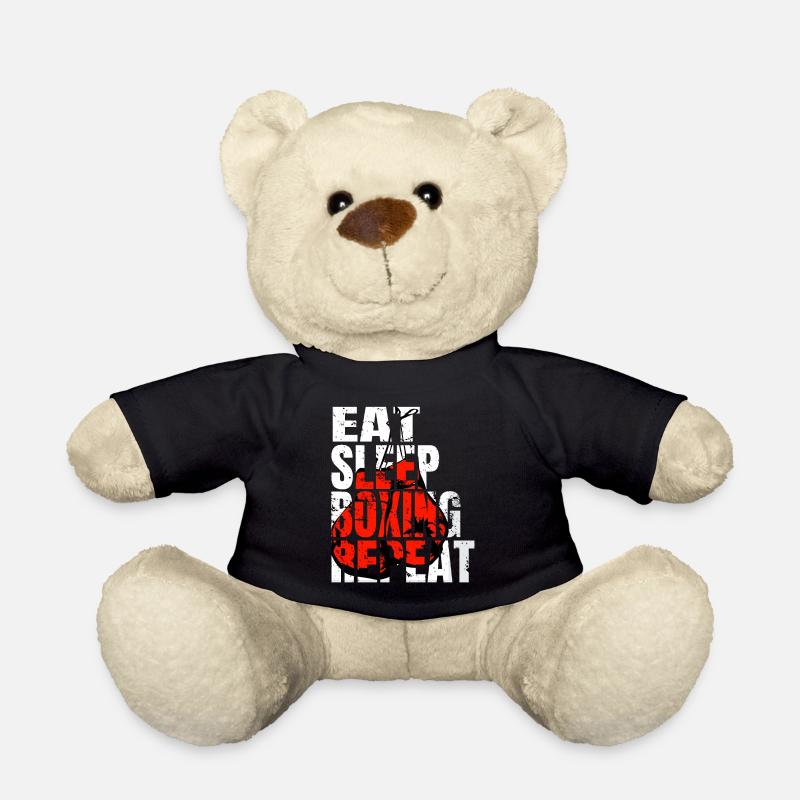 Boxing Boxing Fight Boxing Sparring Boxer Sport - Teddy Bear - black