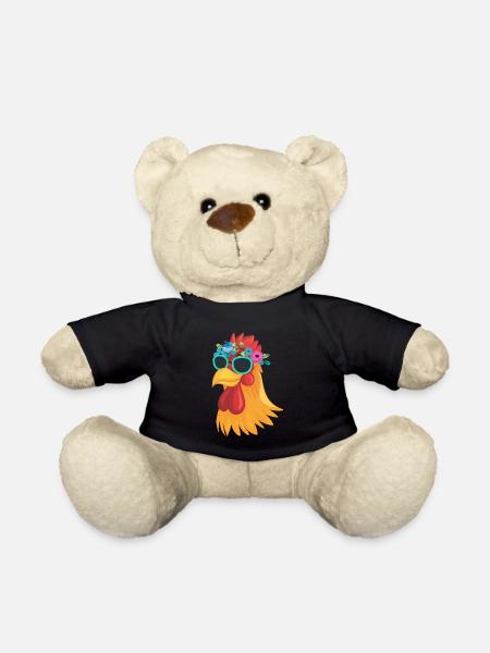 Cooles Huhn Sonnenbrille Bauer Tier - Teddy - Schwarz