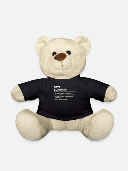 Funny data scientist definition data analyst - Teddy Bear - black