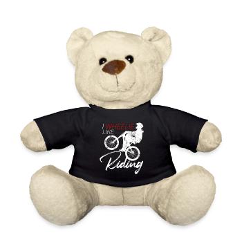 I Wheelie Like Riding - jeu de motos - Nounours - noir - Devant
