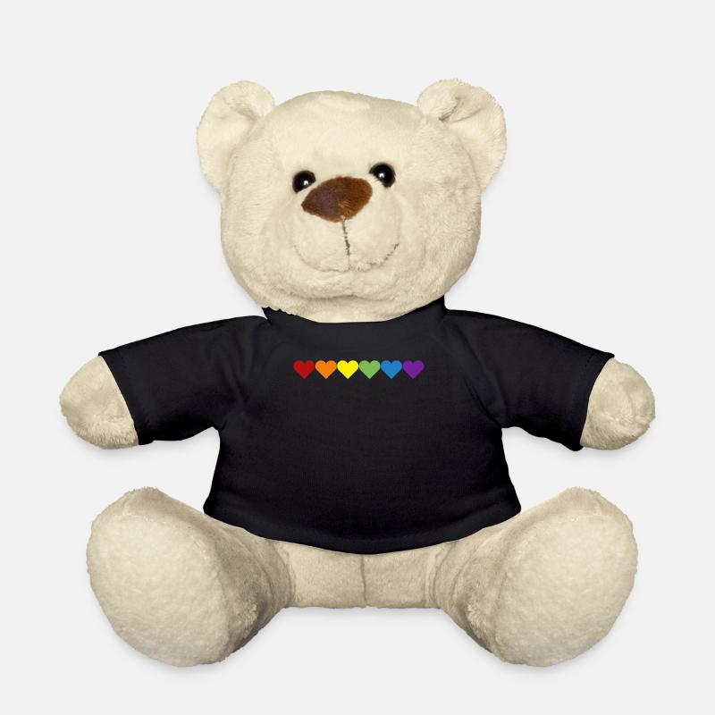 Coeurs de fierté - Nounours - noir
