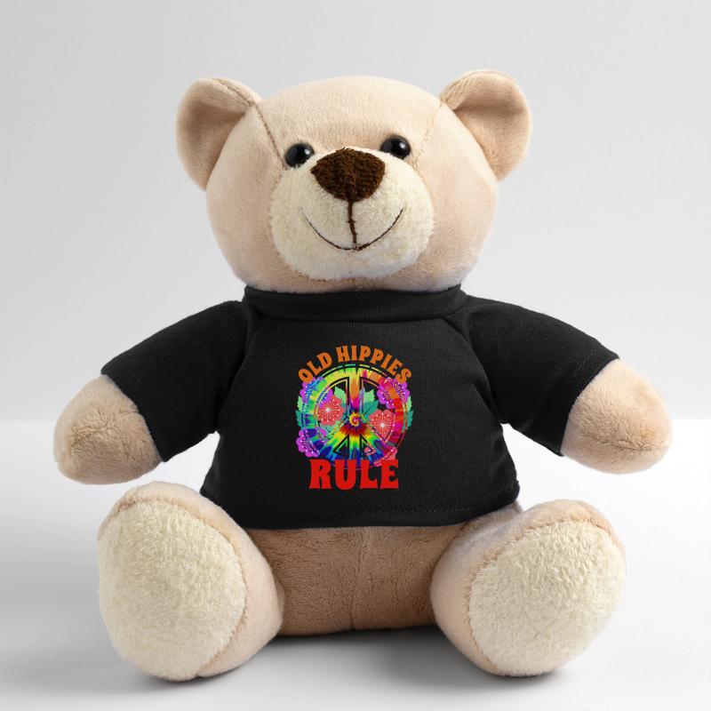Peacezeichen Hippie Blumen Teddy