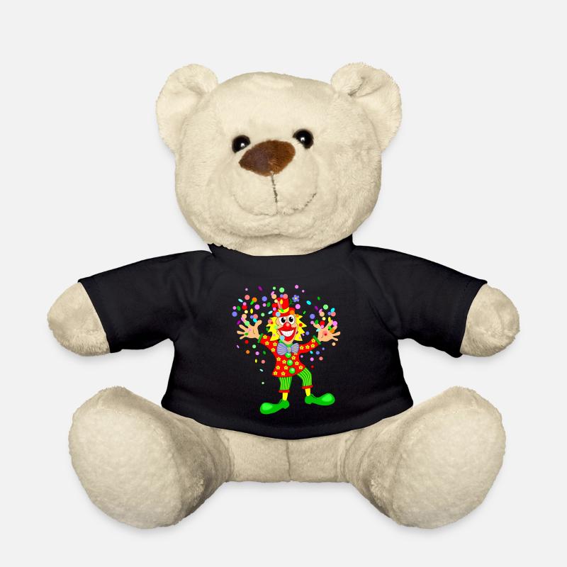 Karneval Clown - Teddy - Schwarz