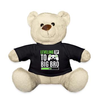 Leveling Up To Big Bro - Teddy Bear - black - Front