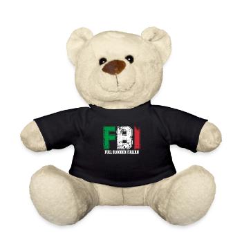 Italian - Teddy Bear - black - Front