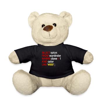 Select tshirt from wardrobe - Teddy - Schwarz - Vorne
