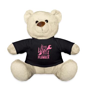 Team plumber plumbing plumber plumber - Teddy Bear - black - Front