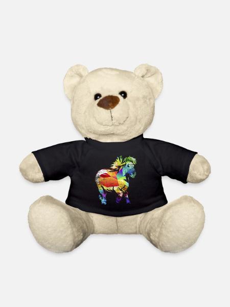 Shetlandpony Geschenk - Teddy - Schwarz