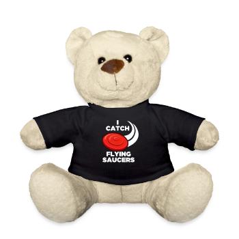 I Catch Flying Saucers - Teddy Bear - black - Front