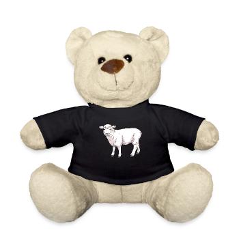 Schaf Hausschaf - Teddy - Schwarz - Vorne