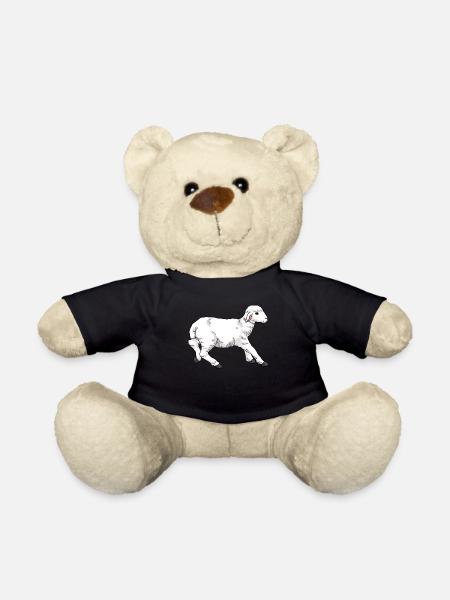 Agneau jeune mouton - Nounours - noir