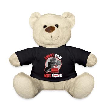 Shoot Film Not Guns Pazifistischer Filmemacher Regisseur - Teddy - Schwarz - Vorne