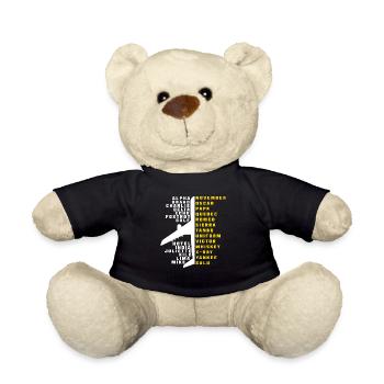 Pilot aviation - Teddy Bear - black - Front