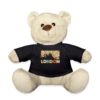 Vintage London Souvenir - Retro Sunshine London Sk - Teddy Bear - black - Front