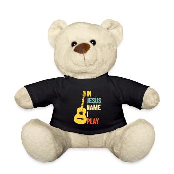 Gitarre In Jesus Name I Play - Teddy - Schwarz - Vorne