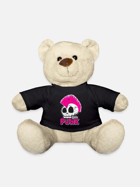 Punk Rock Musik Punkrocker Punks Punker Geschenk - Teddy - Schwarz