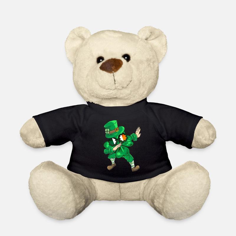 Dabbing Kleeblatt St Patricks Day Kinder Kostüm - Teddy - Schwarz
