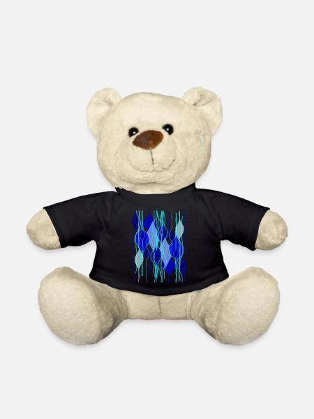 Fleda Mouse Design: Abstract Drop Shapes - Teddy Bear - black