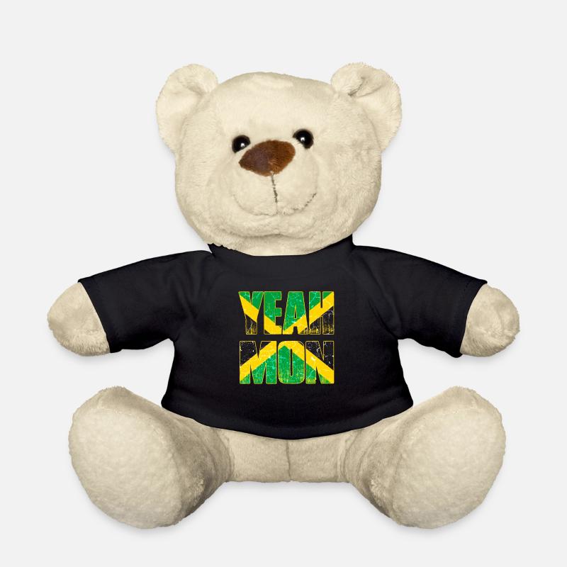 Jamaika Flagge Karibik Urlaub Rasta Reggae Jamaica - Teddy - Schwarz