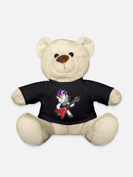 Einhorn Geschenk Für Frauen, Herren Und Kinder - Teddy - Schwarz
