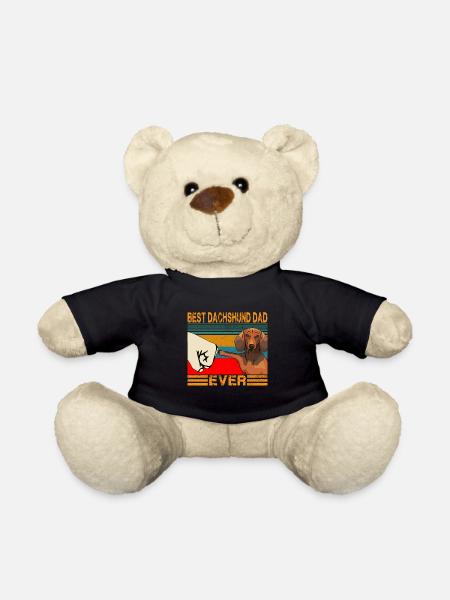 Bester Dackel Dad Ever Funny Cat Daddy Vatertag - Teddy - Schwarz