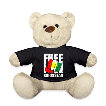 Free Kurdistan - Teddy - Schwarz - Vorne