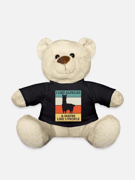 Alpaca - Teddy Bear - black