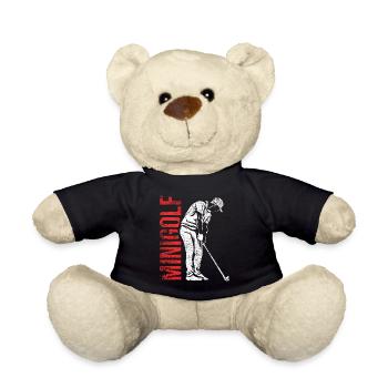 golf gift - Teddy Bear - black - Front