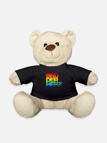 Bruderherz Bester Bruder der Welt Geschenkidee - Teddy - Schwarz