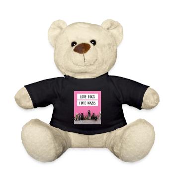 Anti Nazi saying - Teddy Bear - black - Front