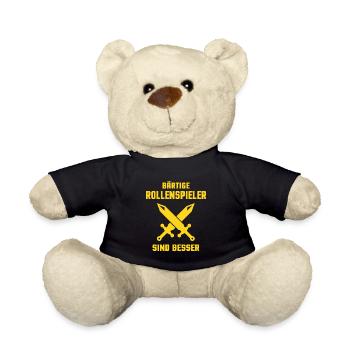 BÄRTIGE ROLLENSPIELER SIND BESSER - Teddy - Schwarz - Vorne