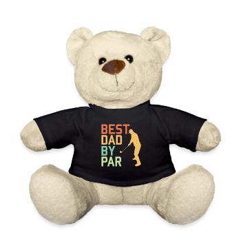 Best Dad By Par - Geschenk für einen Golfer - Teddy - Schwarz - Vorne
