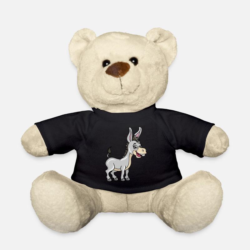Esel - Teddy - Schwarz