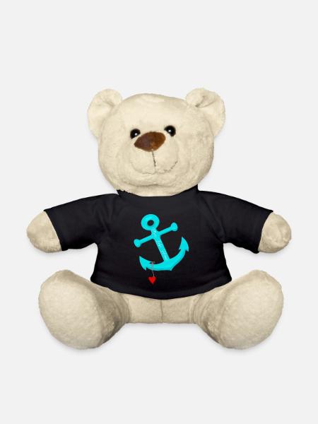 Sea love home ancre coeur - Nounours - noir