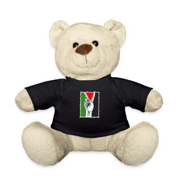 Free Gaza Free Palestine Freedom for Palestine - Teddy Bear - black - Front