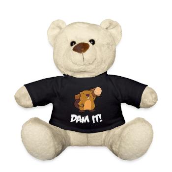 Lustiger Biber Staudamm Cooler Biber - Teddy - Schwarz - Vorne