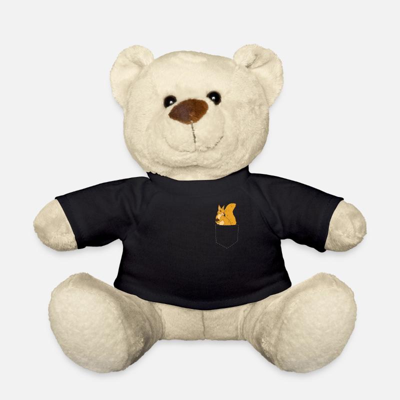 Eichhörnchen in der Tasche Niedliches Eichhörnchen - Teddy - Schwarz