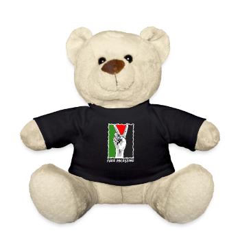 Free Gaza Free Palestine Freedom for Palestine - Teddy Bear - black - Front