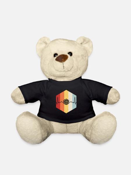 D20 Retro Heartbeat - Nounours - noir