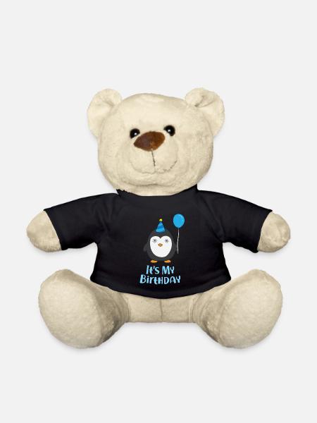 Pinguin Geburtstag Pinguin Geburtstagskind Pinguin - Teddy - Schwarz