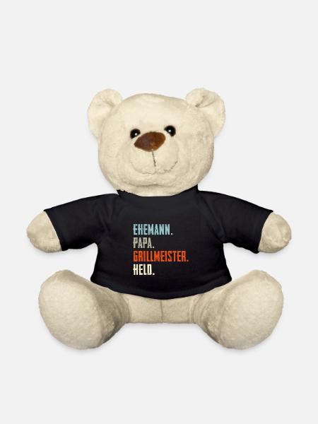 Ehemann Papa Grillmeister Held - Teddy - Schwarz