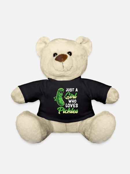 Nur Ein Mädchen Das Essiggurken Liebt - Teddy - Schwarz