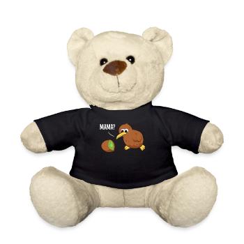 Funny Kiwi Bird Kiwi Fruit Kiwi - Teddy Bear - black - Front