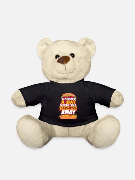 Burger - Teddy Bear - black